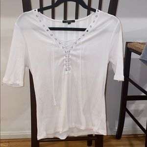 White cross cross shirt